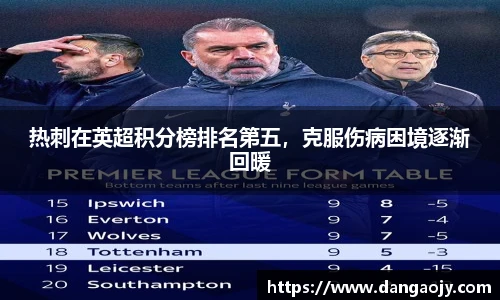 热刺在英超积分榜排名第五，克服伤病困境逐渐回暖